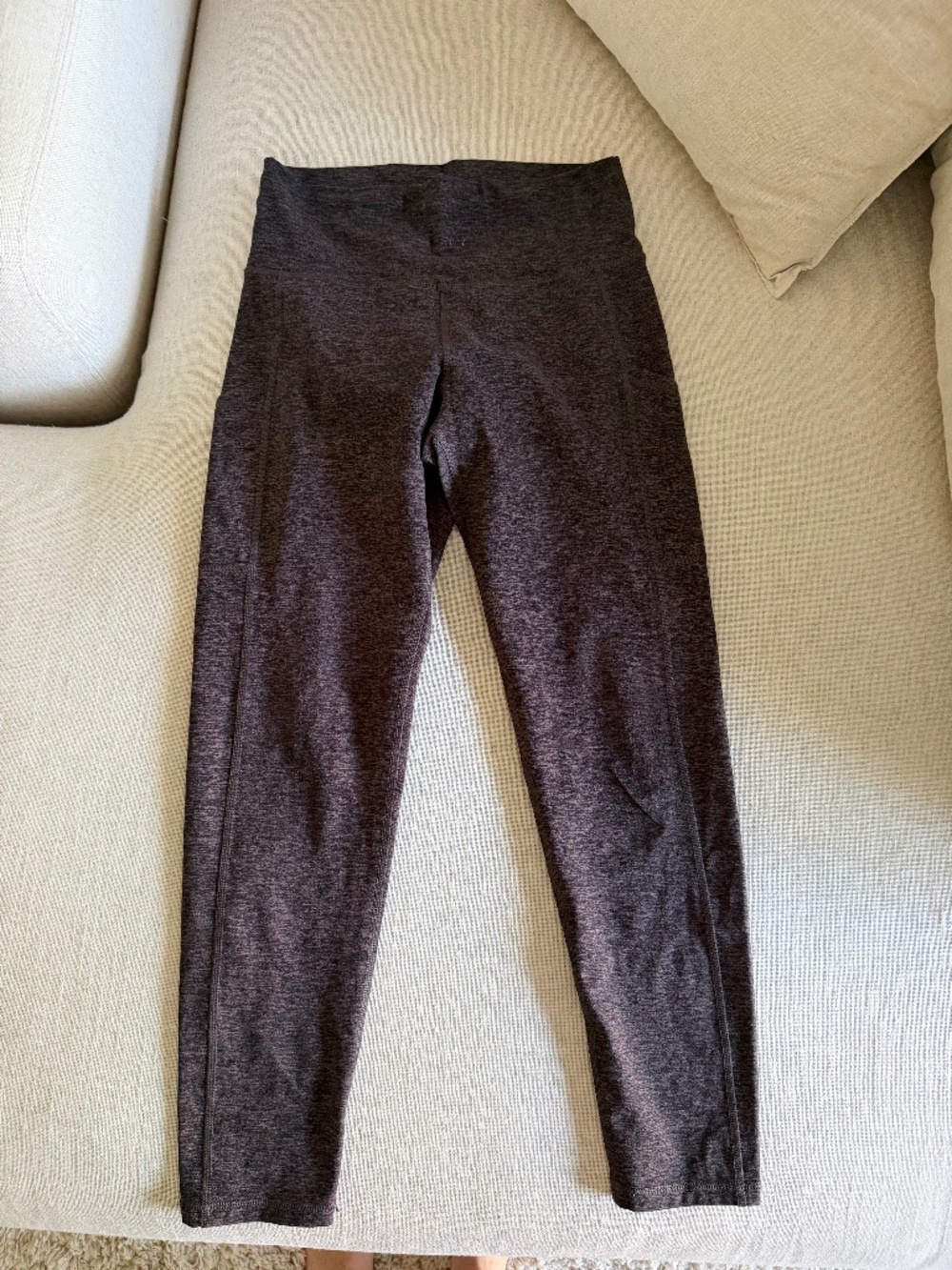 Aerie Brown Space-Dyed Leggings, Size Large